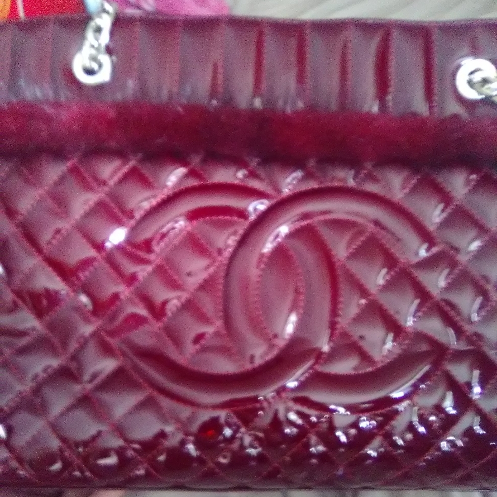 Red Chanel bag
